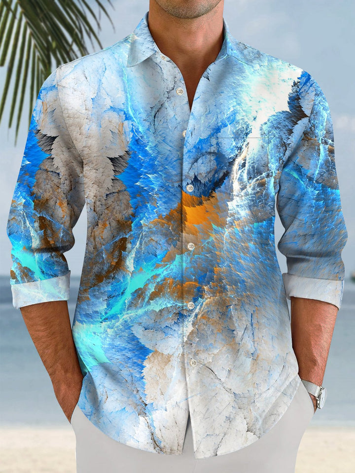 Alohadaddy Print Abstract 3D Stereo Geometric Men&