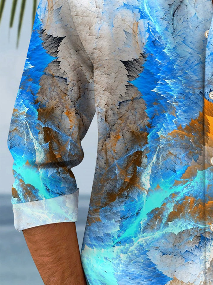 Alohadaddy Print Abstract 3D Stereo Geometric Men&