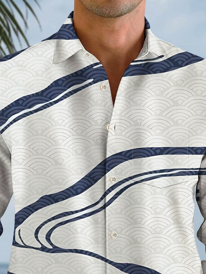 Alohadaddy Retro Geometric Stripes Men&