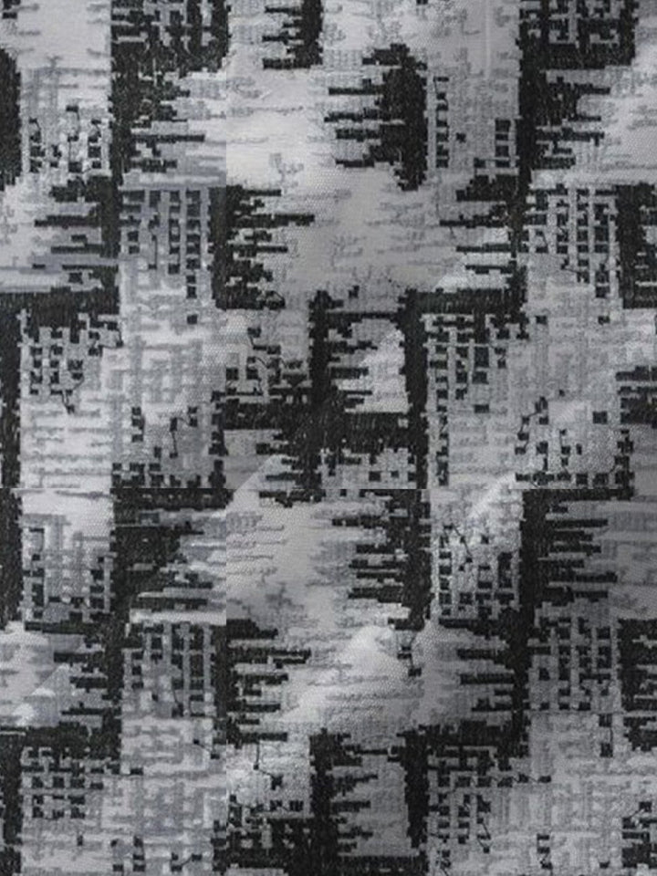 Camisa informal de manga corta con bolsillos abotonados y estampado geométrico vintage para hombre de Alohadaddy