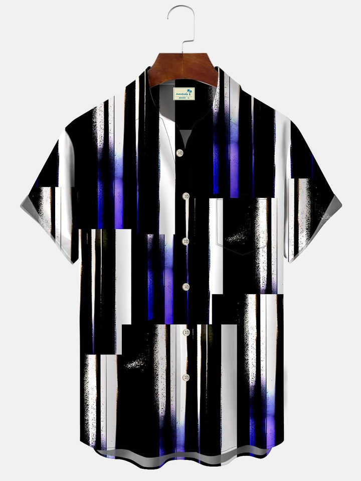 Alohadaddy Retro Geometric Stripe Men&