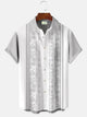 Alohadaddy Plant Bamboo Men's Pocket Button Casual 50S Bowling Commuter Short Sleeve Shirt