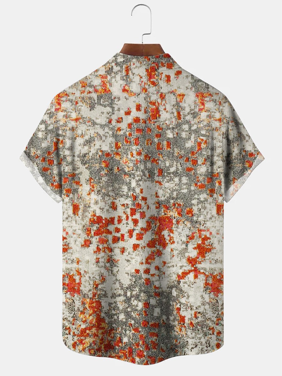 Chemise décontractée à manches courtes et poches boutonnées pour hommes à motif ethnique Alohadaddy