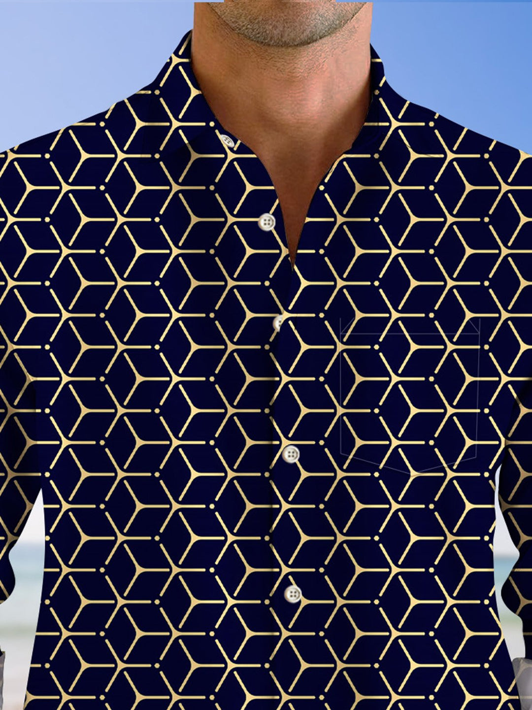 Alohadaddy Tech Geometric Polka Dot Men&