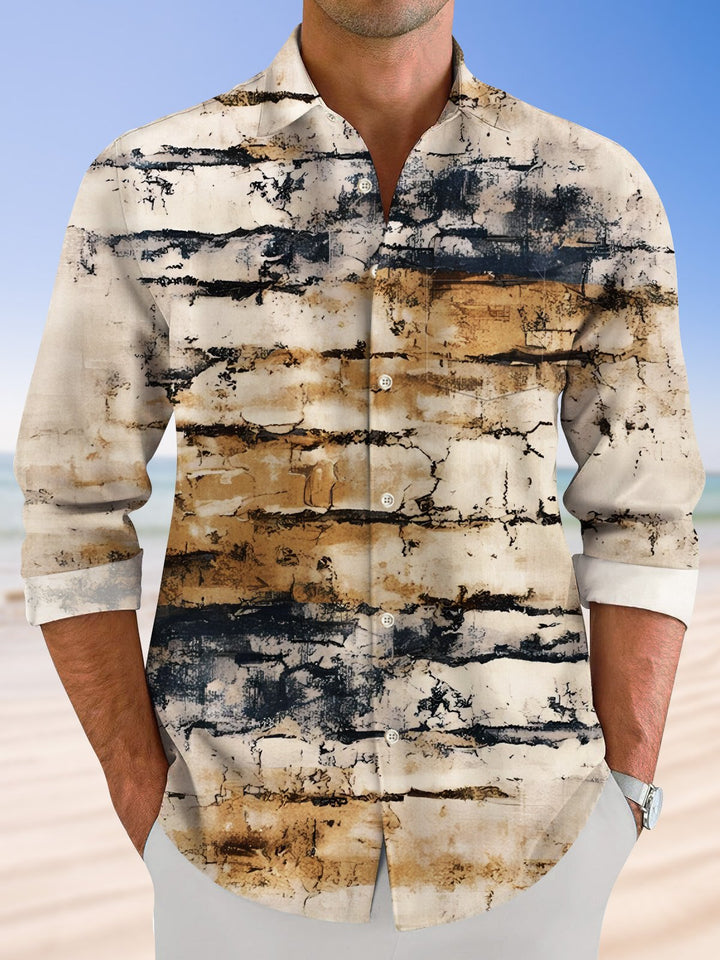 Alohadaddy Retro Pattern Halloween Button Pocket Casual Holiday Short Sleeve Shirt
