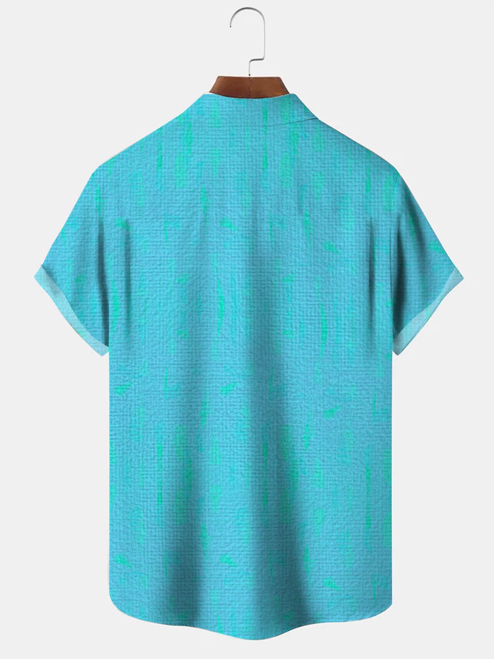 Chemise à manches courtes décontractée pour homme avec poche boutonnée et motif ethnique contrasté Alohadaddy