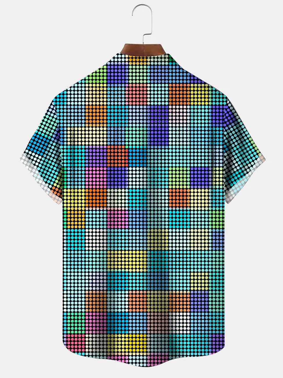 Alohadaddy Polka Dot Geometric Pattern Contrast Color Men&