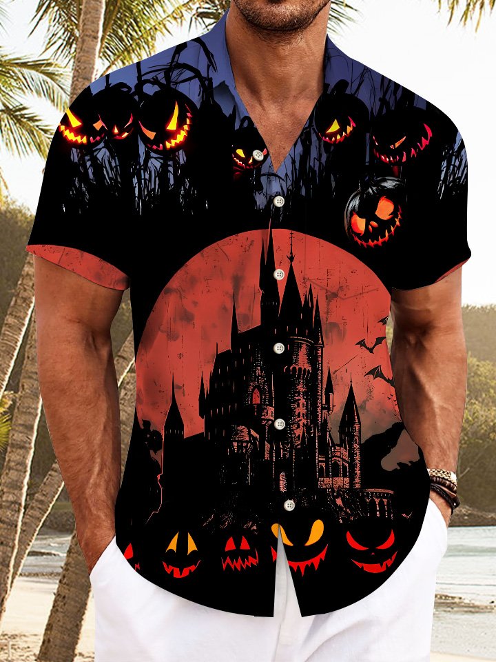 Alohadaddy Halloween Pumpkin Castle Men&