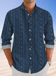 Camisa informal de manga larga con botones y estampado étnico para hombre de Alohadaddy