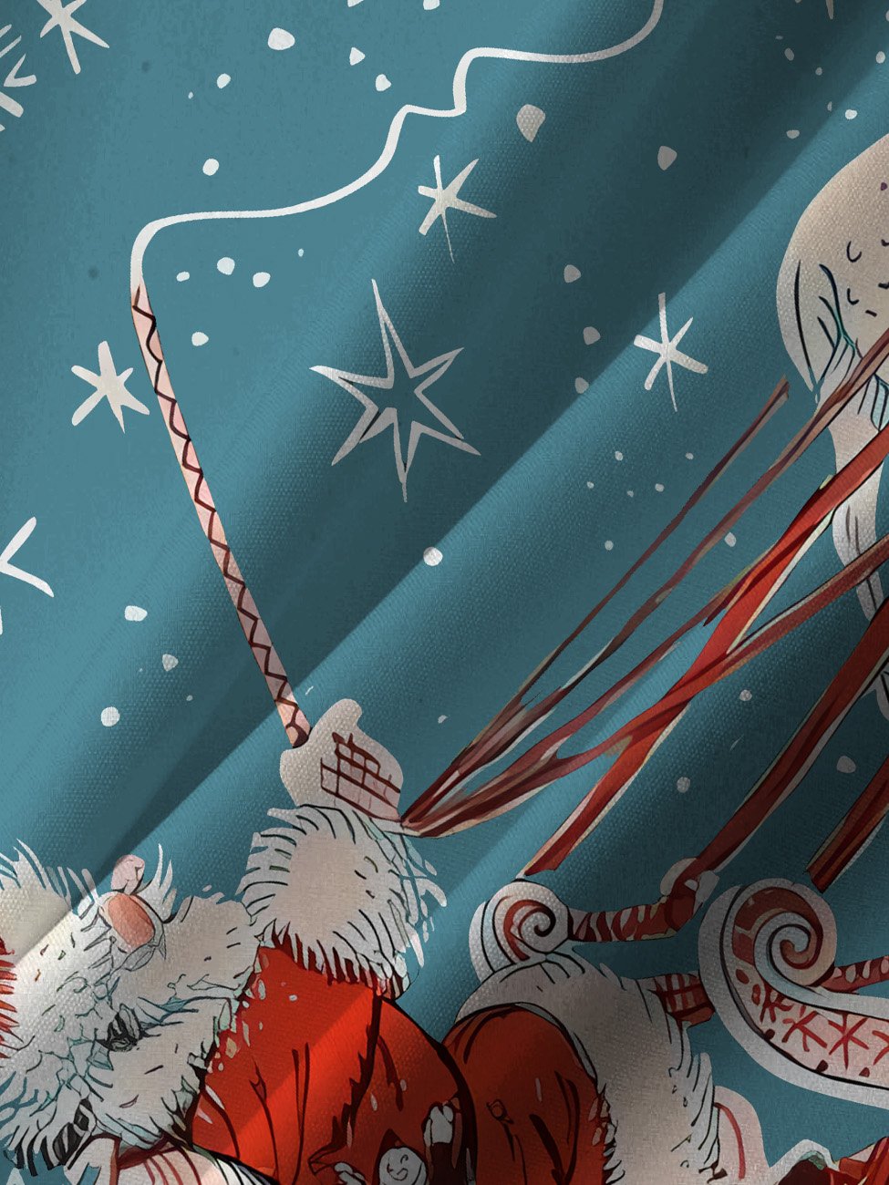 Chemise décontractée à manches courtes avec poche boutonnée et motif flocon de neige de Noël Alohadaddy