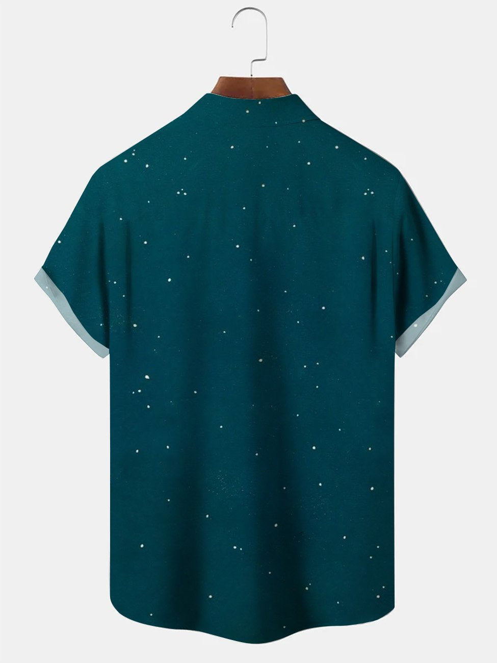 Chemise à manches courtes décontractée à rayures et à boutons avec motif d&