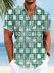 Camisa informal de manga corta con bolsillos y botones a cuadros estilo retro de Alohadaddy