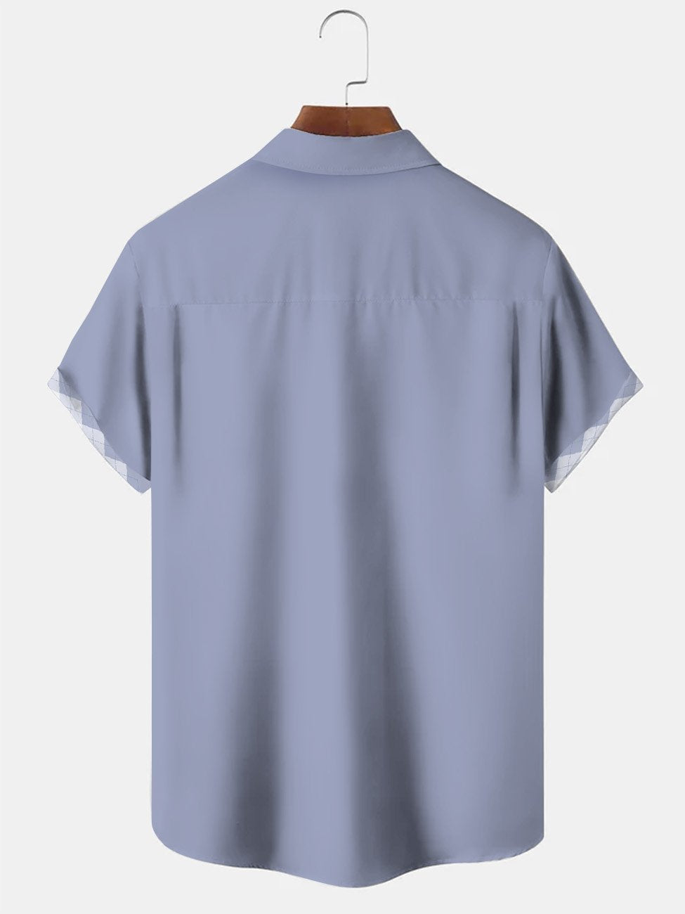 Chemise à manches courtes décontractée à boutons et poches à motif géométrique en losanges Alohadaddy des années 50 pour le bowling