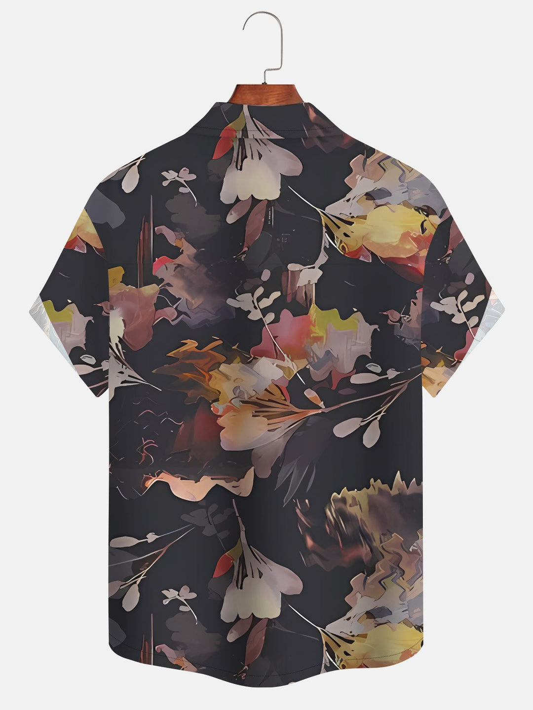 Alohadaddy Retro Plants Flowers Button Pocket Casual Short Sleeve Shirt