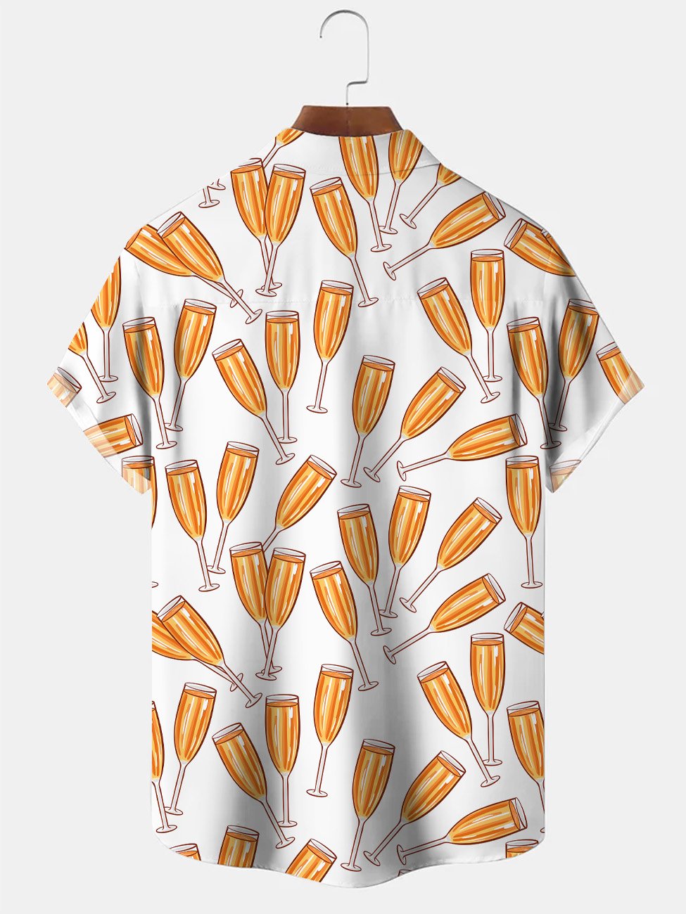 Alohadaddy Cocktail Cup Button Pocket Casual Short Sleeve Shirt
