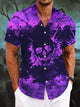 Alohadaddy Halloween Skull Button Pocket Casual Short Sleeve Shirt