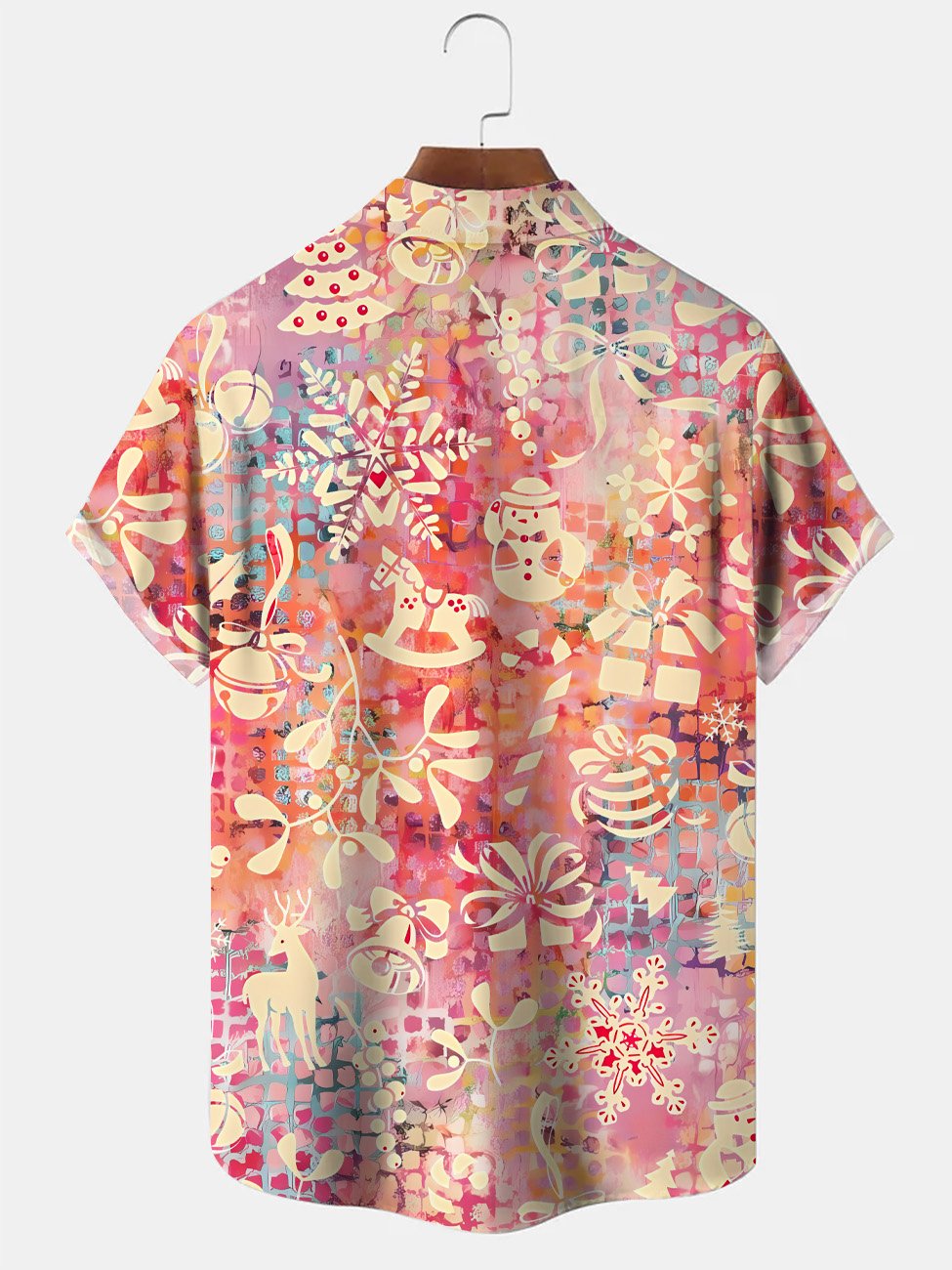 Alohadaddy Christmas Gift Button Pocket Casual Short Sleeve Shirt