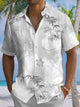 Alohadaddy Plant Bamboo Button Pocket Casual Short Sleeve Shirt