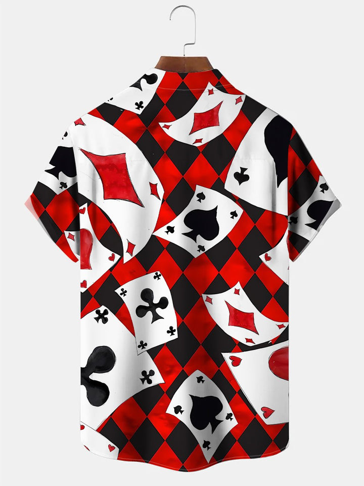Chemise décontractée à manches courtes avec poche boutonnée Alohadaddy Tarot