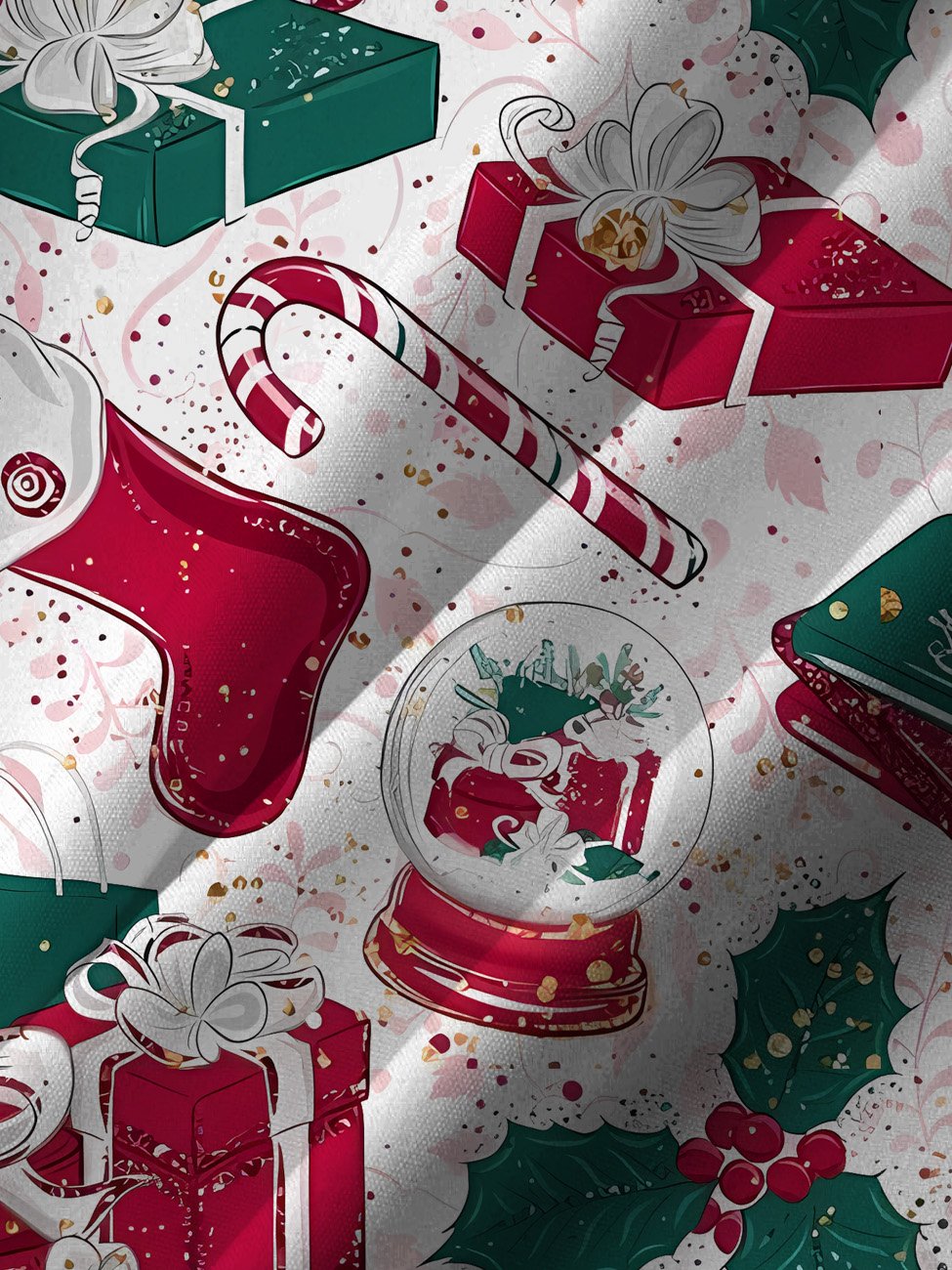 Chemise décontractée à manches courtes avec poche boutonnée de Noël Alohadaddy