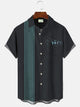 Alohadaddy Halloween Button Pocket Casual 50S Bowling Commuter Short Sleeve Shirt