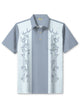Alohadaddy Vintage Hawaiian Bamboo Vacation Beach Aloha Polo Shirt