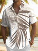 Alohadaddy Hawaii Beach Tropical Leaves Floral Resort Shirt