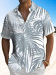 Camisa hawaiana con estampado de hojas tropicales y flores de Alohadaddy