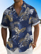 Alohadaddy Men's Hawaiian Resort Tropical Floral Gold Beach Aloha Shirt