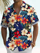 Alohadaddy Hawaiian Beach Vacation Tropical Floral Aloha Shirt