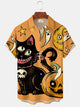 Alohadaddy Halloween Vintage Cat Pumpkin Holiday Shirt