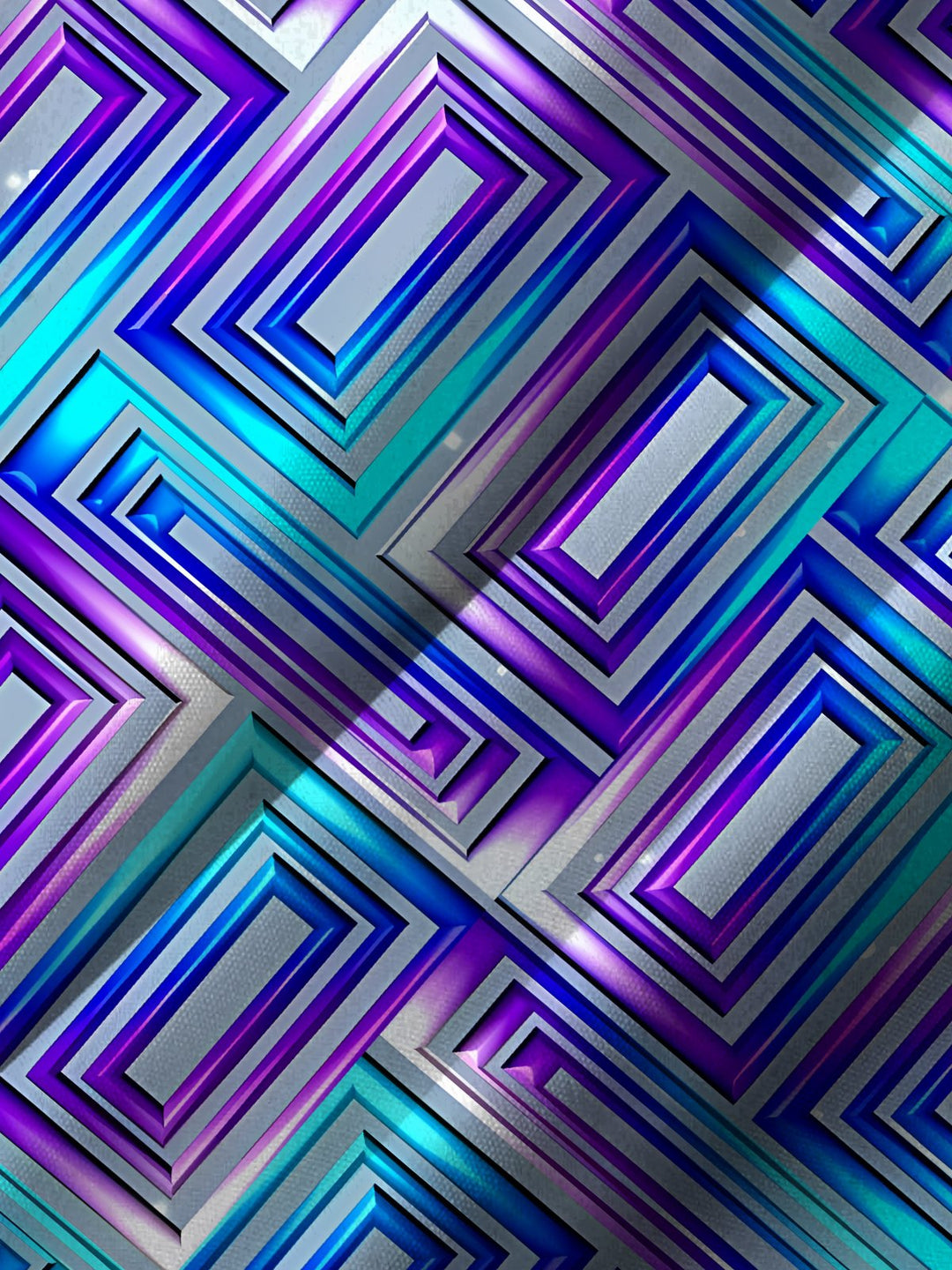 Alohadaddy Retro Gradient Geometric 3D Digital Print Men&