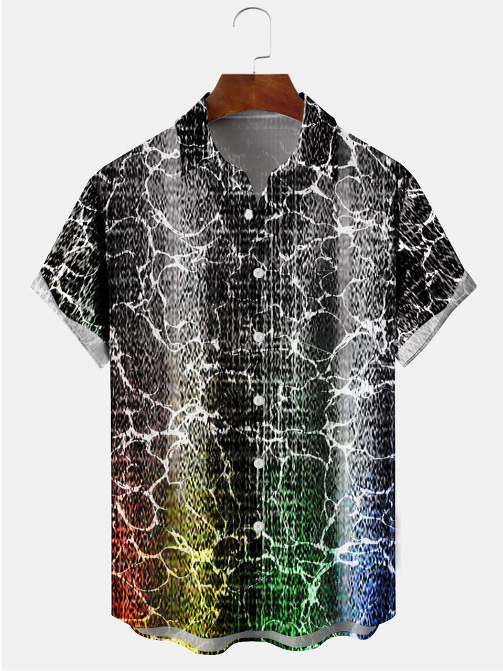 Alohadaddy Abstract Texture Ombre Casual Plus Size Shirts