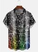 Alohadaddy Abstract Texture Ombre Casual Plus Size Shirts