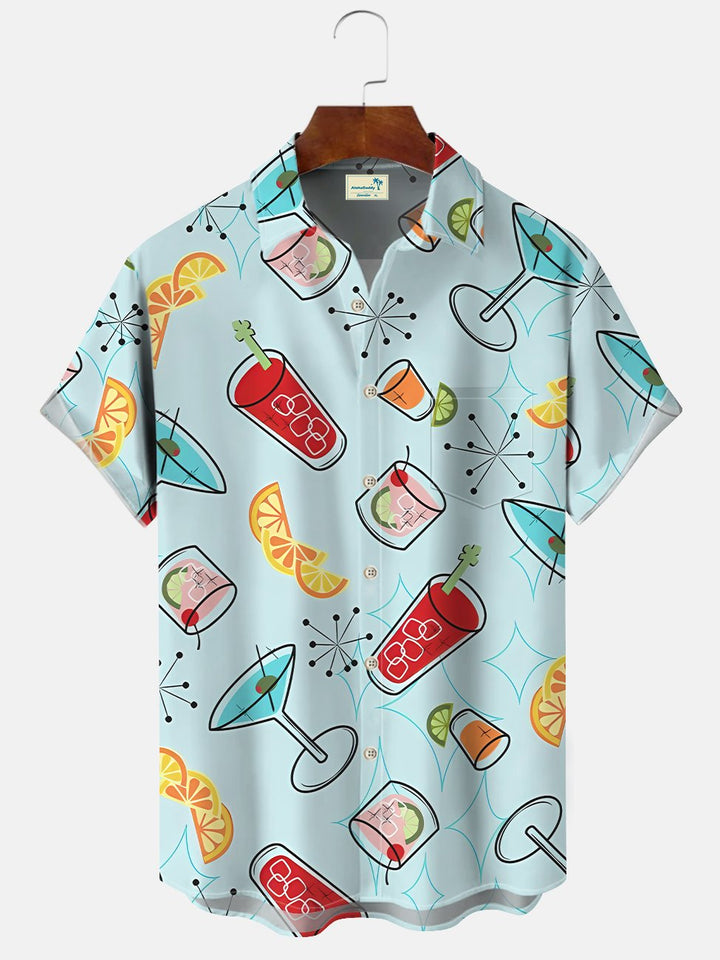 Alohadaddy Hawaiian Aloha Tiki Cocktail Shirt