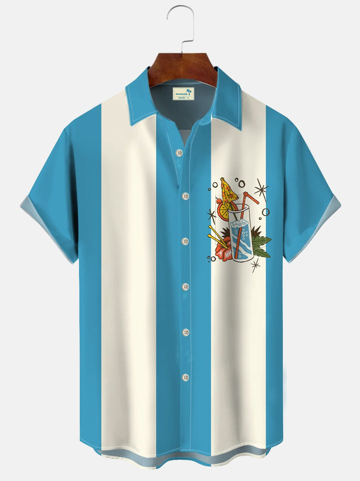 Alohadaddy 50s Vintage Cocktail Bowling Shirt