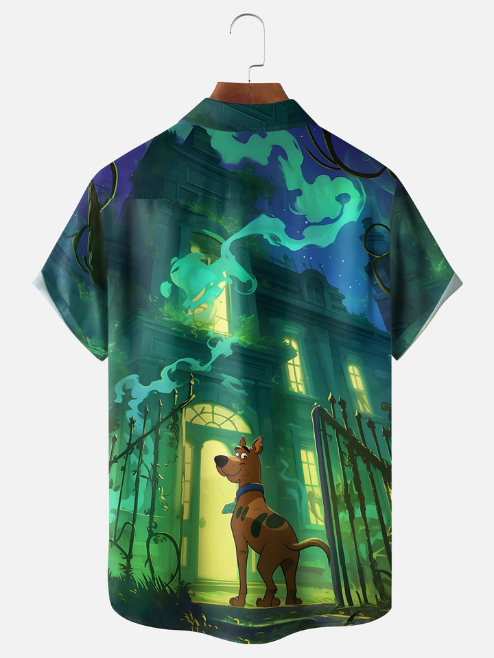 Alohadaddy® Halloween Cartoon Dog Print Men&