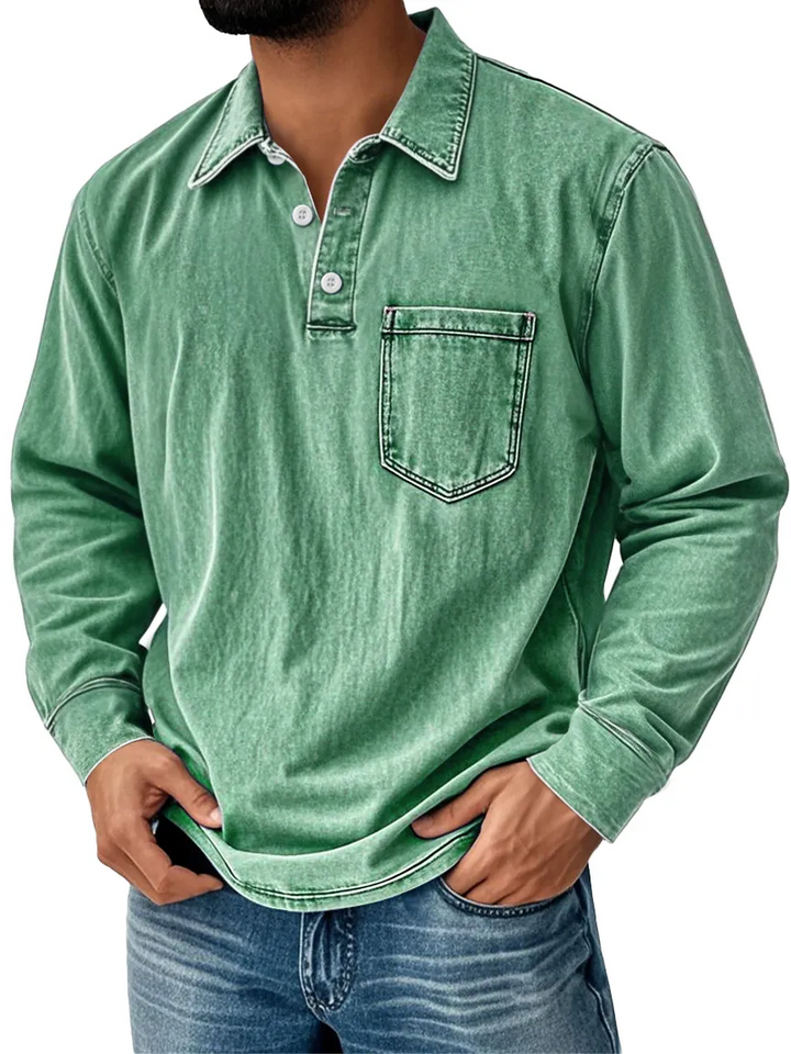 Alohadaddy® Old Money Style Retro Washed Print Men&