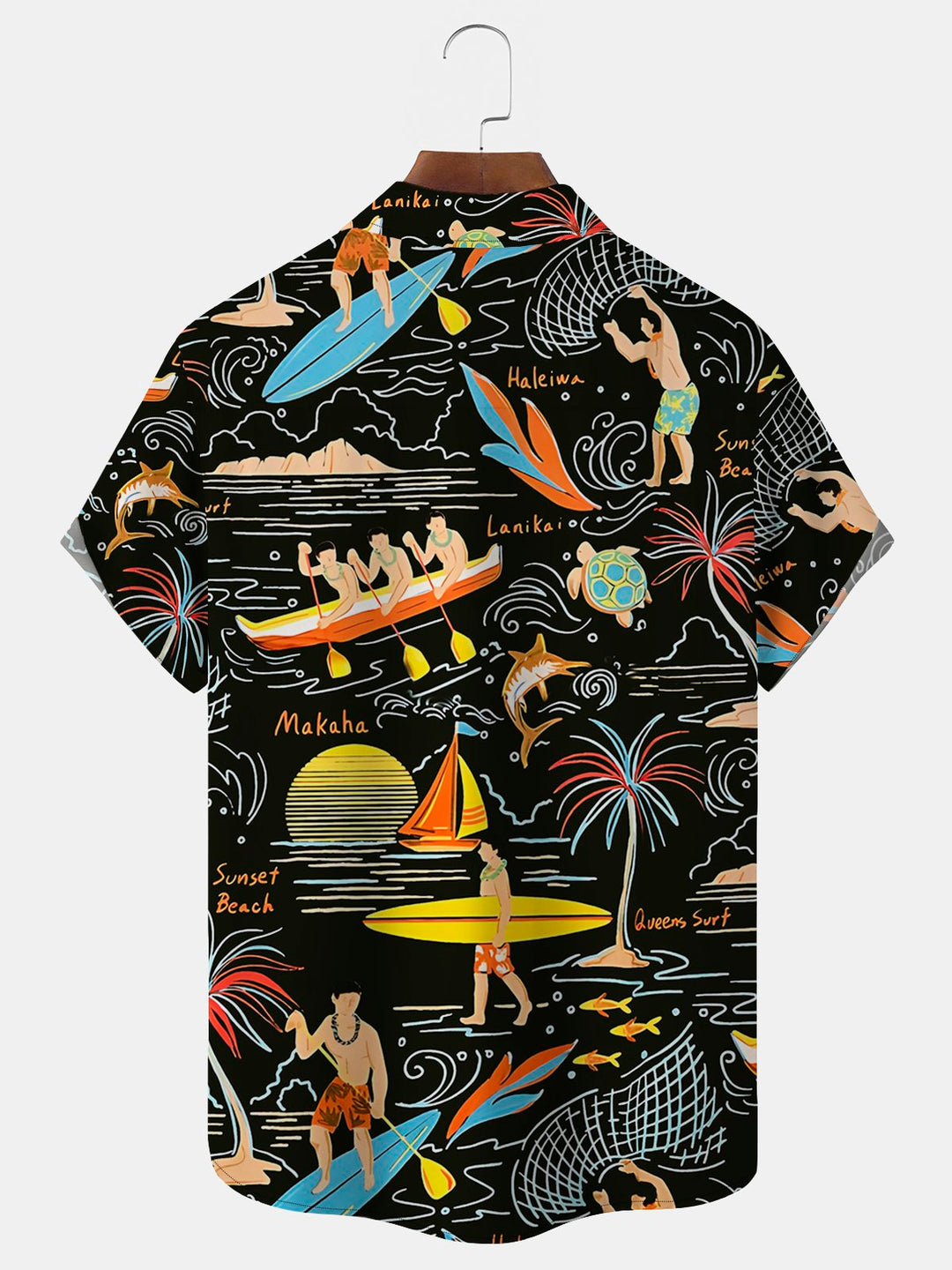 Alohadaddy Hawaii Surf Island Vacation Print Men&