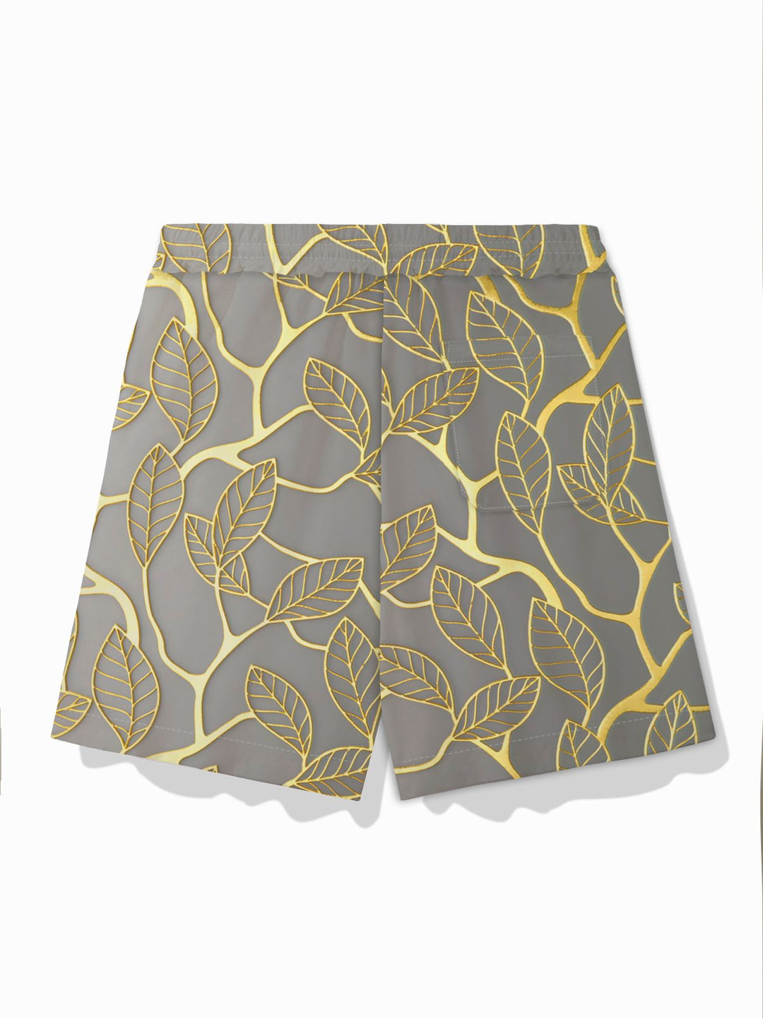 Alohadaddy Hawaiian Gold Leaf Print Men&