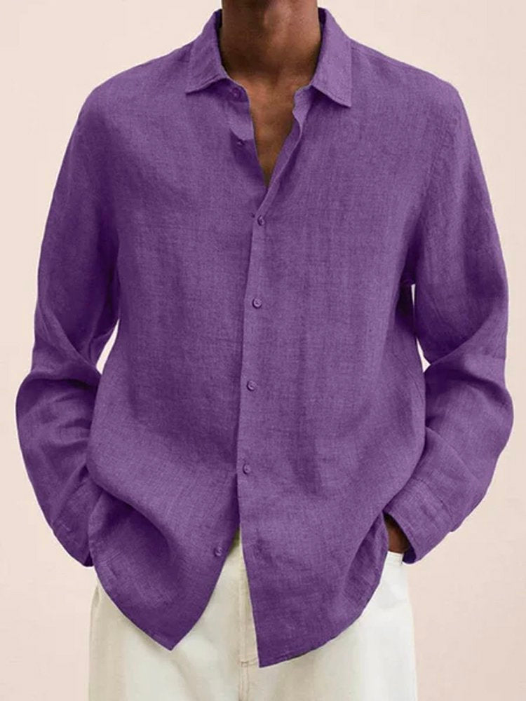 Cotton-Blend Basic Series Shirts &amp; Tops