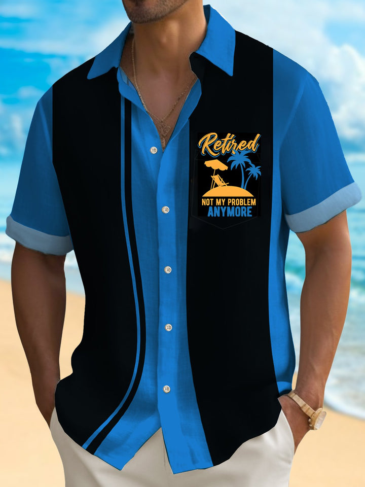 Alohadaddy Hawaii botanical print pocket men&