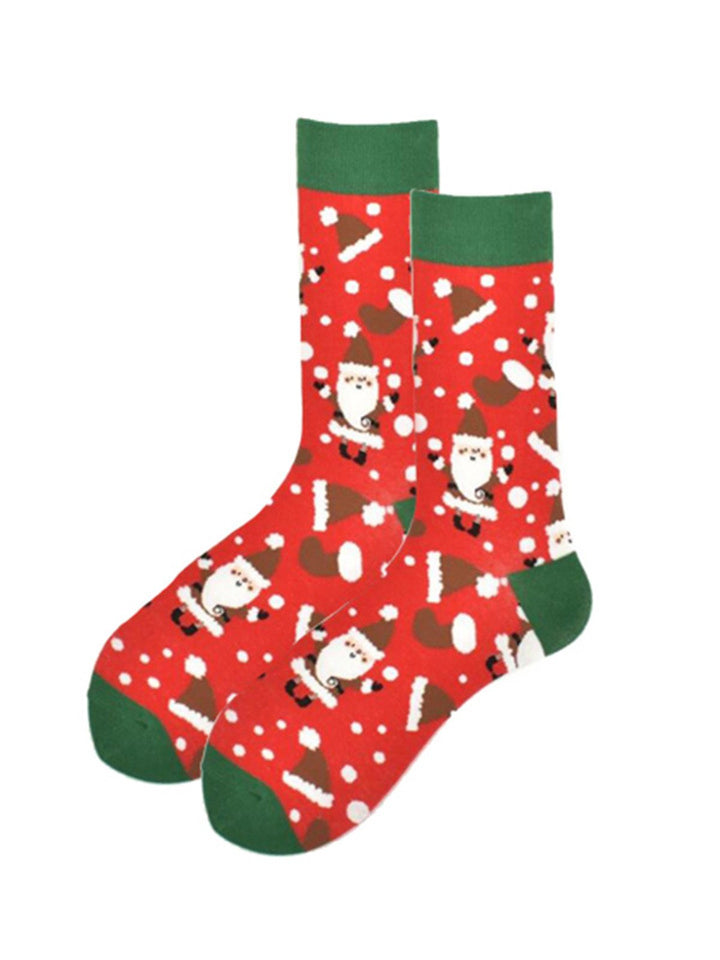 Alohadaddy Cartoon Santa Claus Snowman Elk Socks Christmas