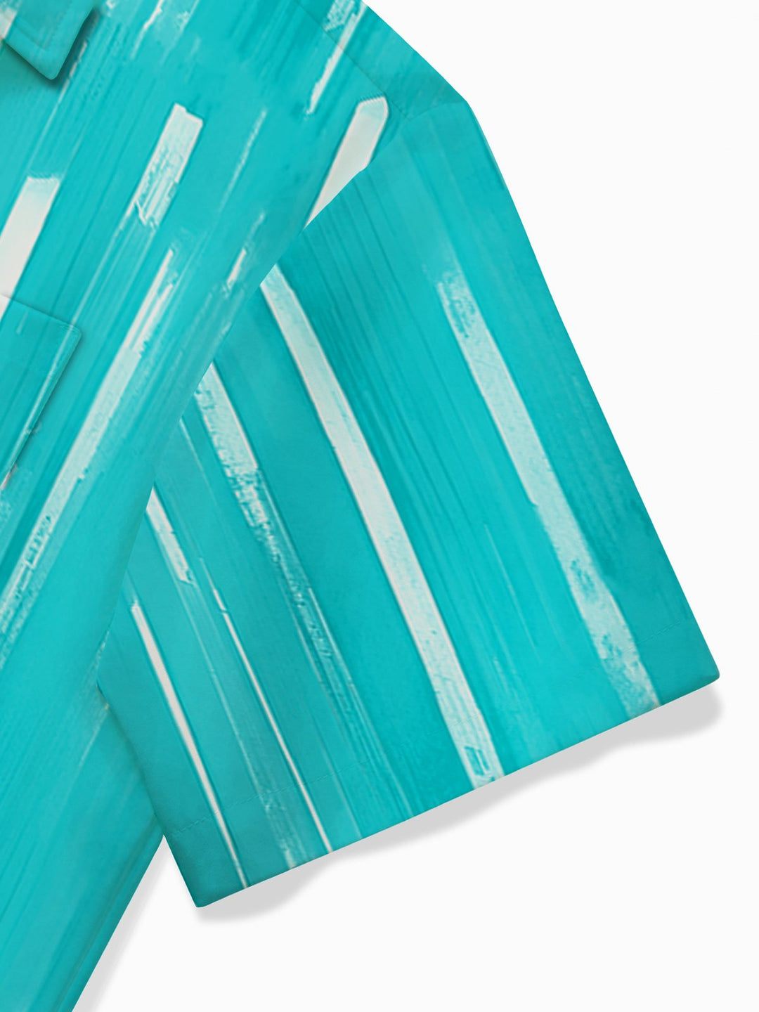 Camisa hawaiana con diseño geométrico de Alohadaddy para hombre, con rayas abstractas, bolsillo para el cuidado, para acampar, talla grande