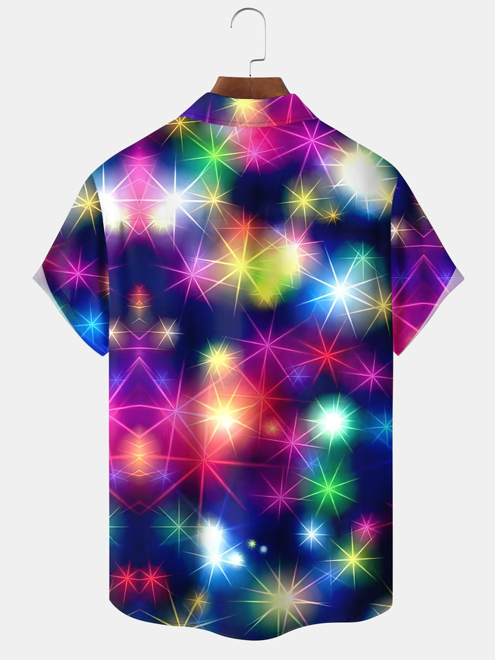 Alohadaddy Holiday Party Christmas Flashing Lights 3D Digital Print Men&