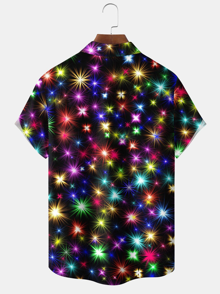 Alohadaddy Holiday Christmas Fireworks Print Men&