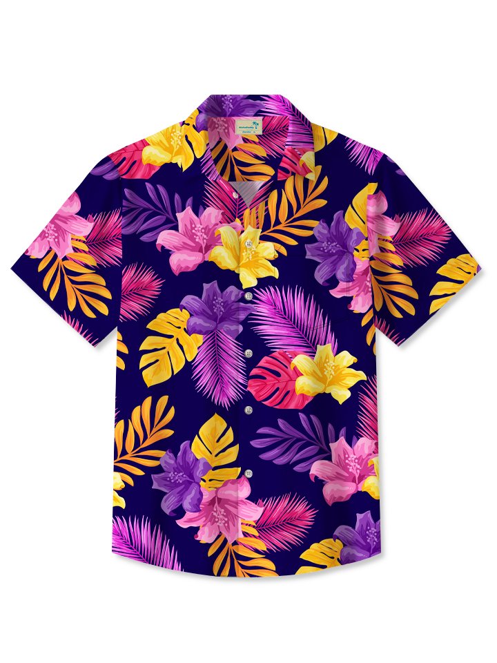 Rare Breed Aloha Dynasty, Purple Neon Hala Design - Short-Sleeve Unisex T-Shirt