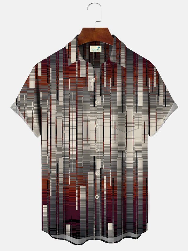 Alohadaddy Retro Geometric Texture 3D Print Men&