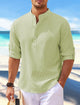Alohadaddy Hawaiian Seersucker Cardigan Men's Button Down Long Sleeve Plus Size Shirt