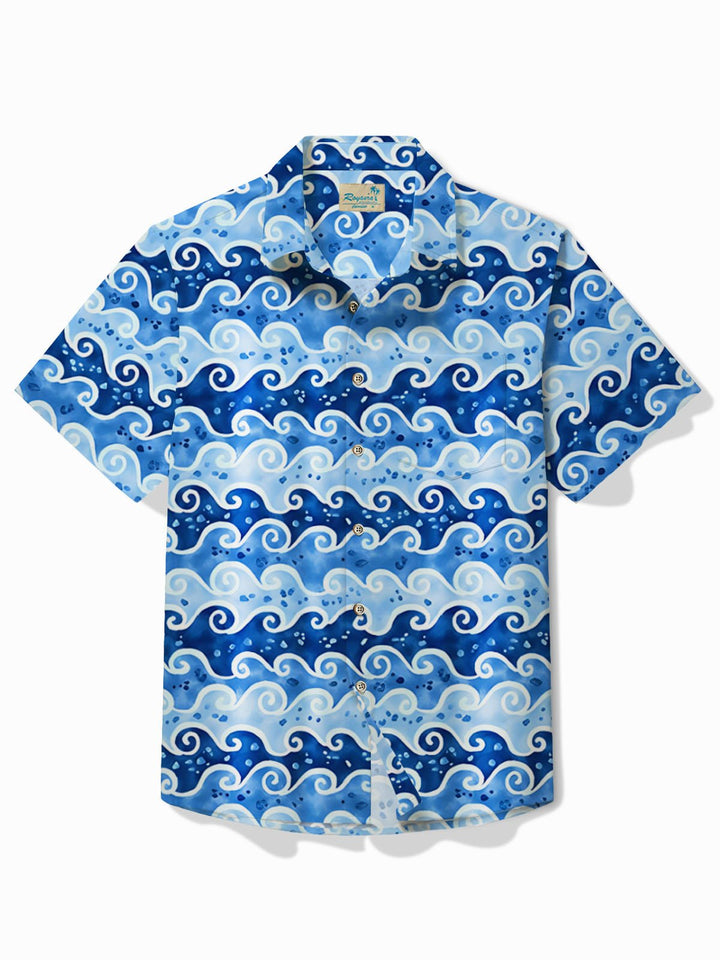 Alohadaddy Vintage Japanese Wave Blue Men&